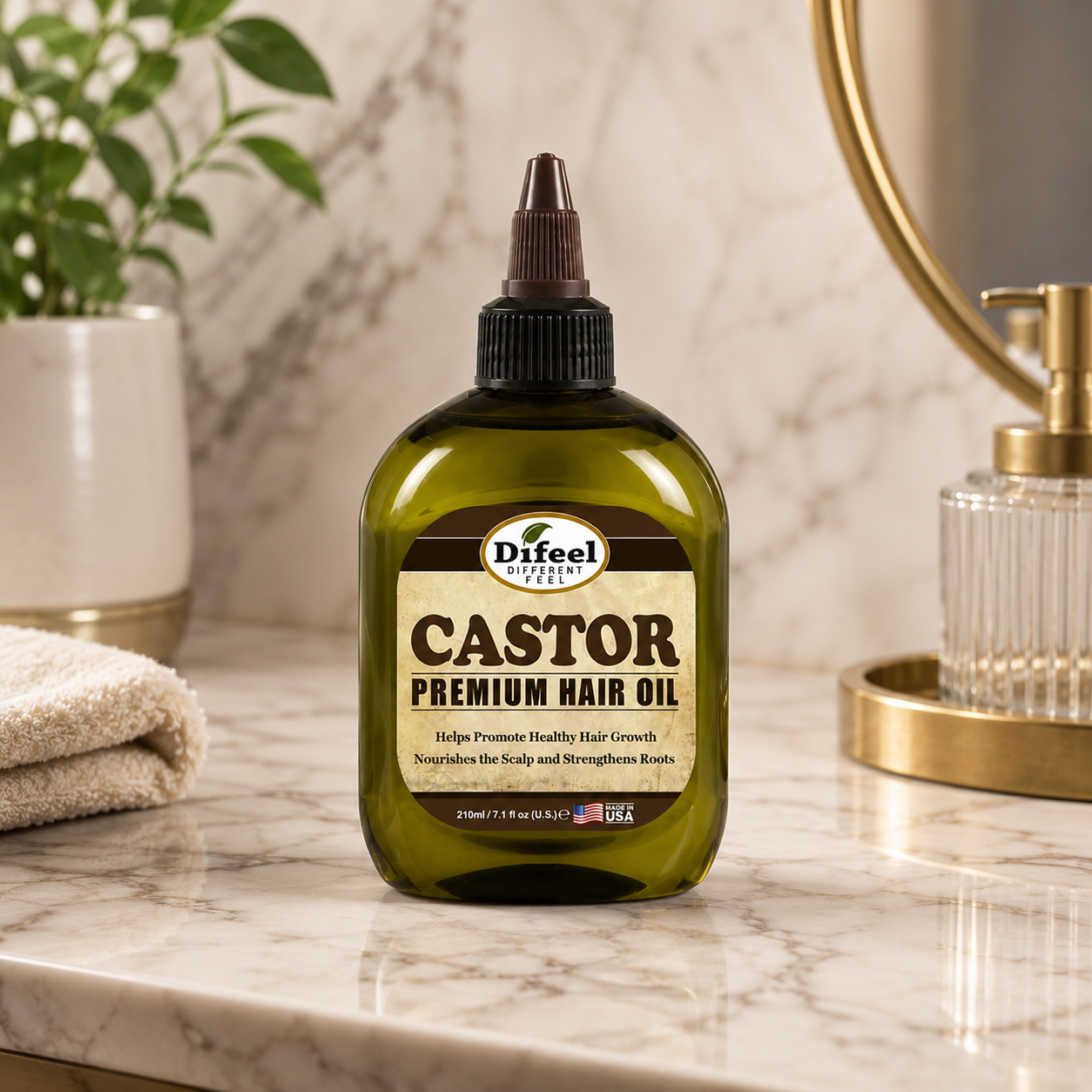 Aceite De Castor Secreto Asiatico: Fortalece y estimula el crecimiento capilar