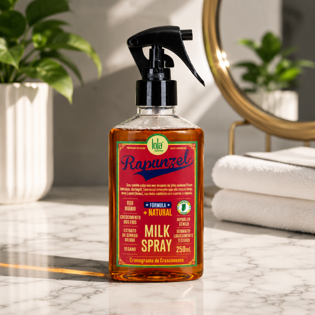 Milk Spray Tonico de Rapunzel: Fortalece y estimula el crecimiento capilar