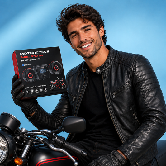 alarma antirrobo para moto y musica bluetooth: Alarma inteligente con sonido de alta potencia