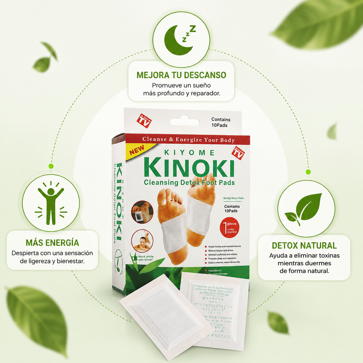 Parches Detox Kinoki Para Pies: Tu descanso, llevado al siguiente nivel
